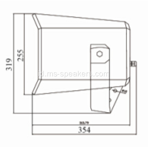 ABS Loudspeaker Tanduk Bertahan Air Berkualitas Tinggi